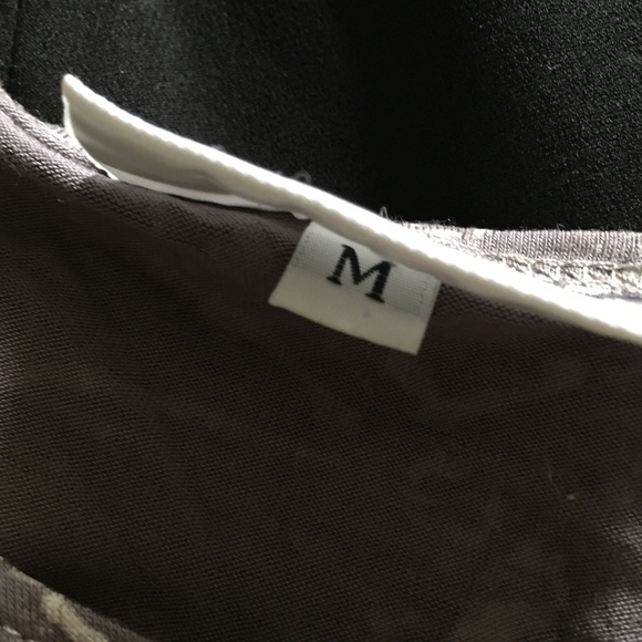 BRYN WALKER Stretch Viscose Print Asymmetric Hem Dress M - Picture 6 of 7